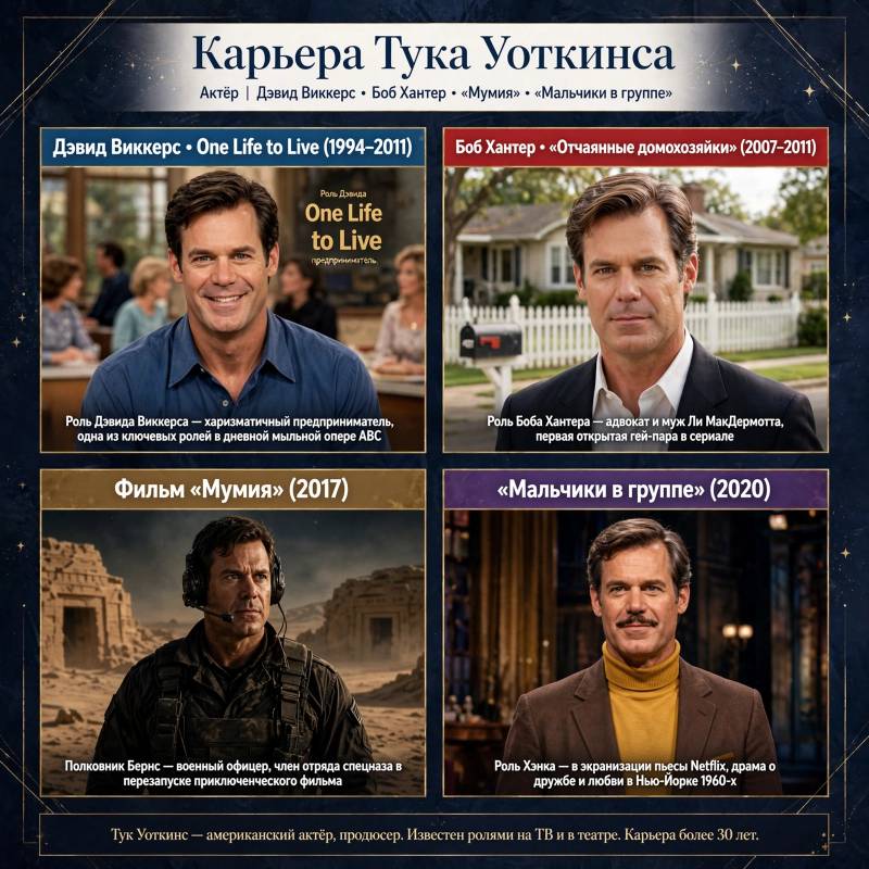 Тук Уоткинс: сериалы, фильмы и главные повороты карьеры
