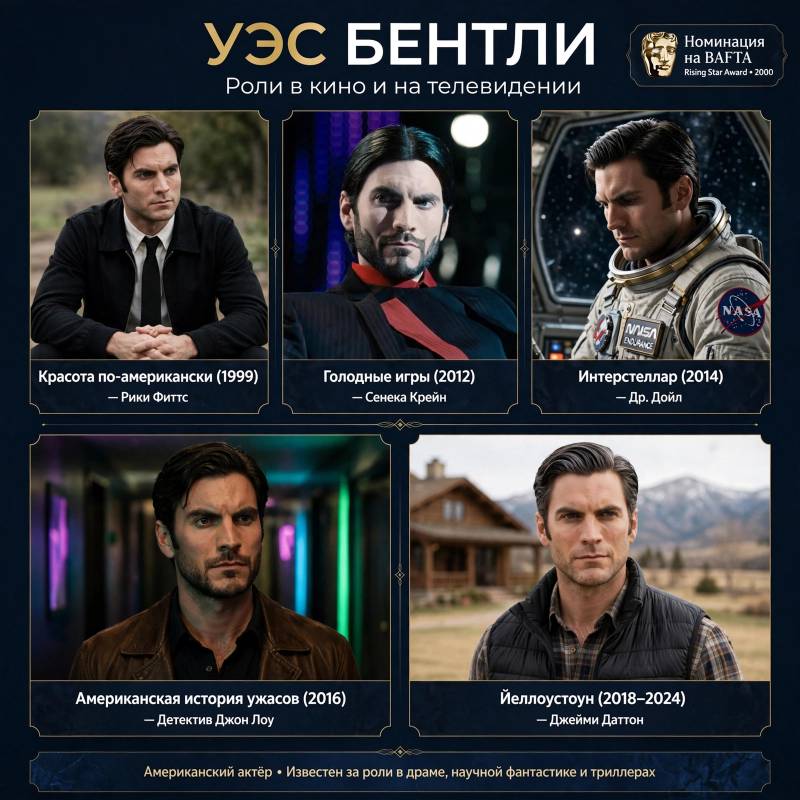 Уэс Бентли в кино: от «Красоты по-американски» до «Йеллоустоуна»
