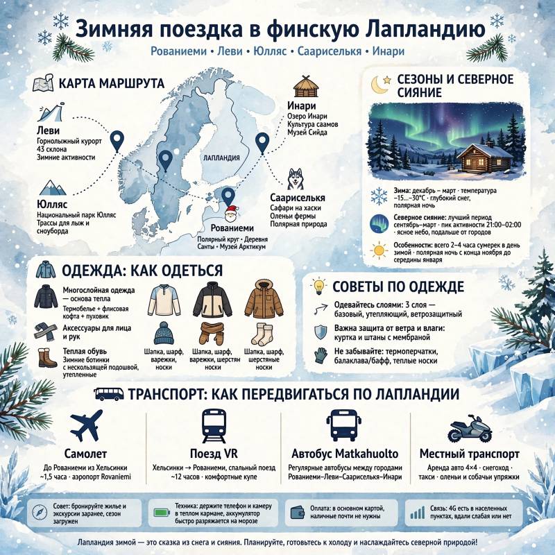 Зимняя Лапландия: куда ехать, когда планировать поездку и как подготовиться