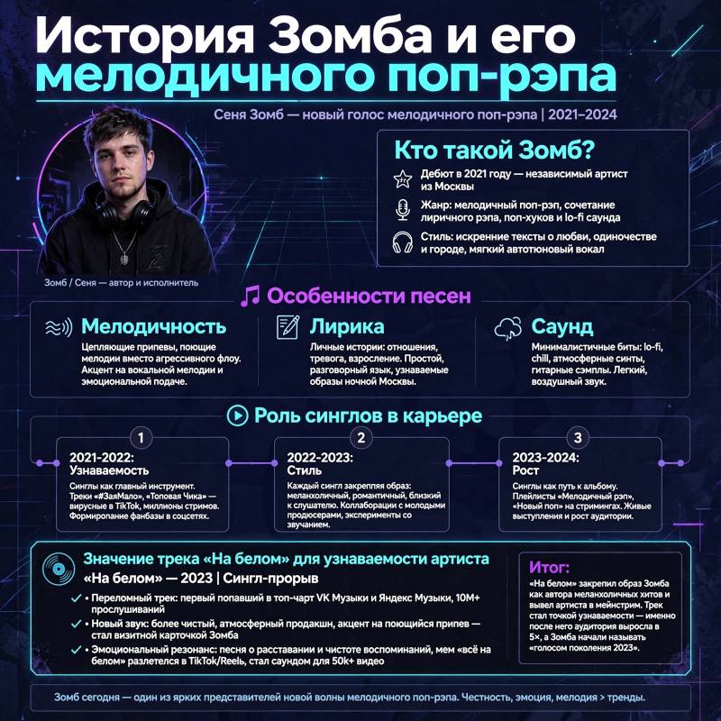 Зомб: как мелодичный рэп привёл к прорыву «На белом»